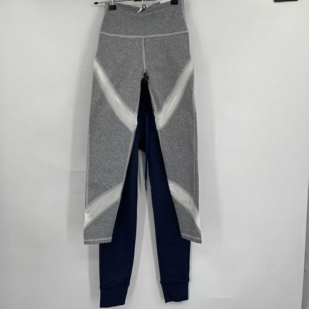 Aerie Gray Blue Chill Play Move High Waisted Leggings Size XS Bundle Of 2